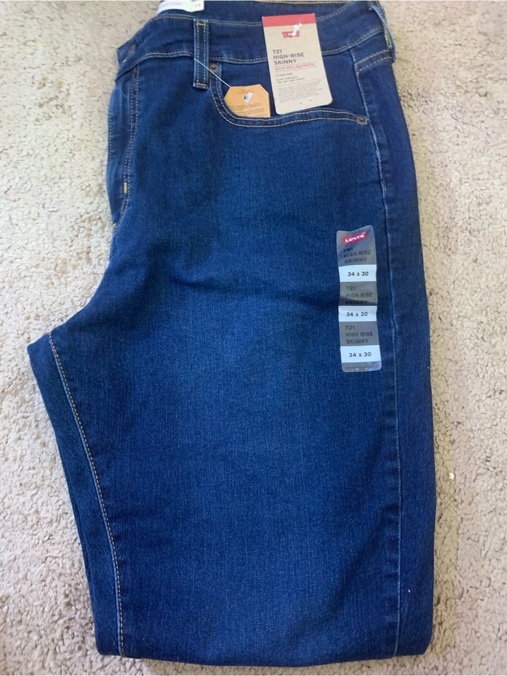 Levi's Women's Skinny Jeans - Dark Blue Denim